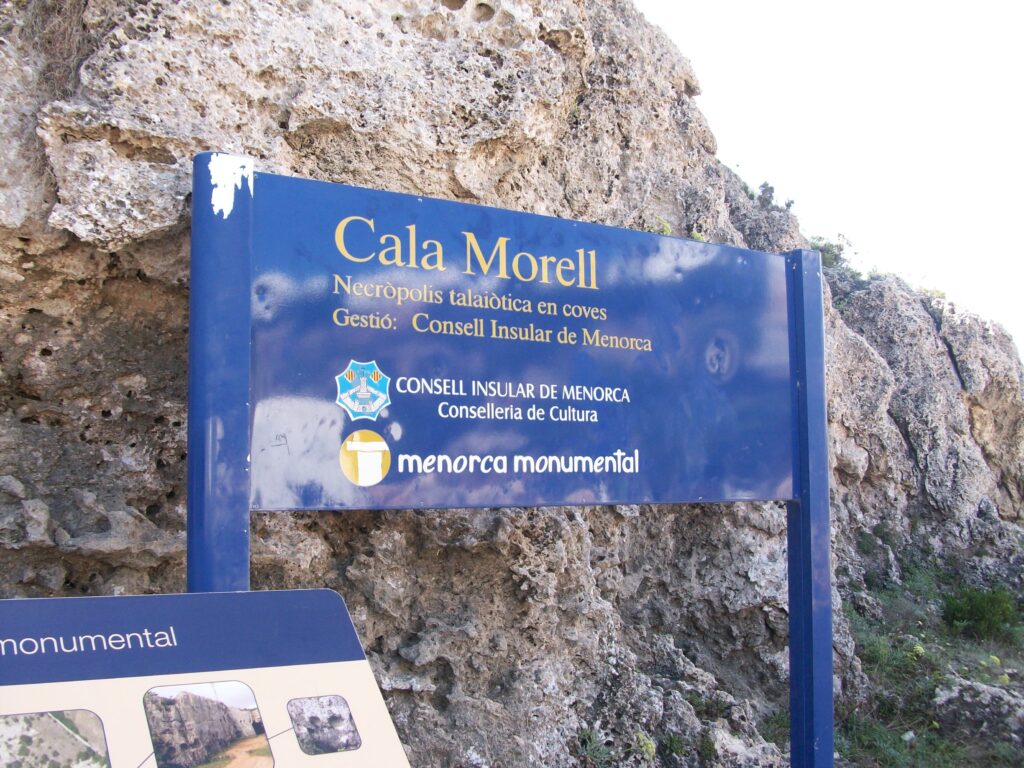cartel cala morell necropolis