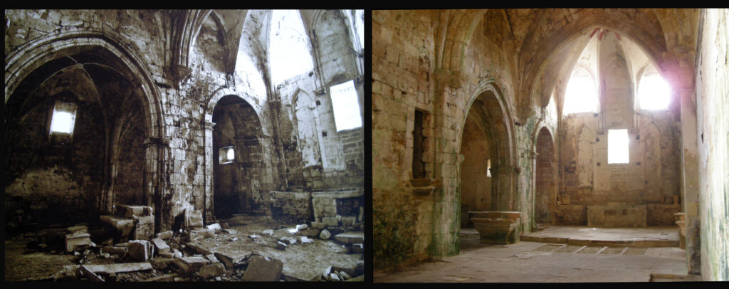 Iglesia Antes y despues altar